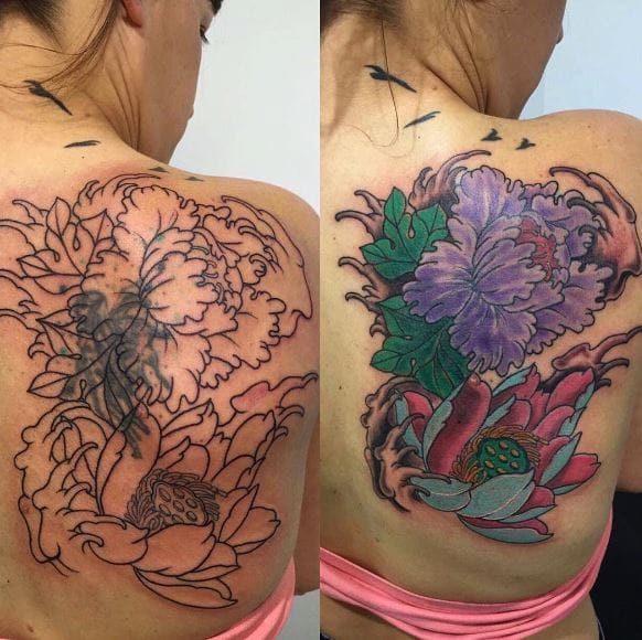 150 Female Cover Up Tattoos For Women 21 Before After Pictures