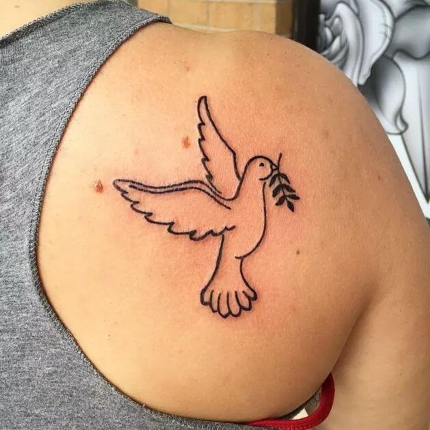 100+ Peace Dove Tattoos For Guys (2021) Realistic Designs