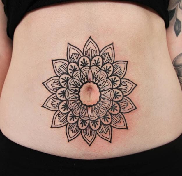 150+ Cute Stomach Tattoos for Women (2021) Belly Button, Navel