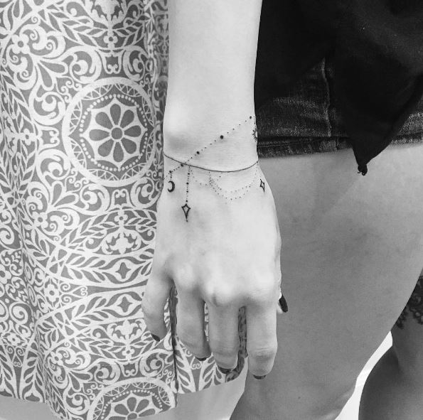 Cute And Sensational Wrist Tattoos Design For Girls