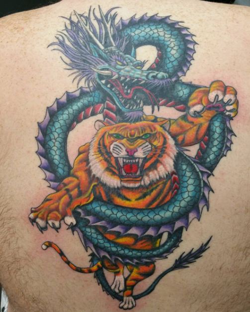 Dragon And Tiger Tattoos