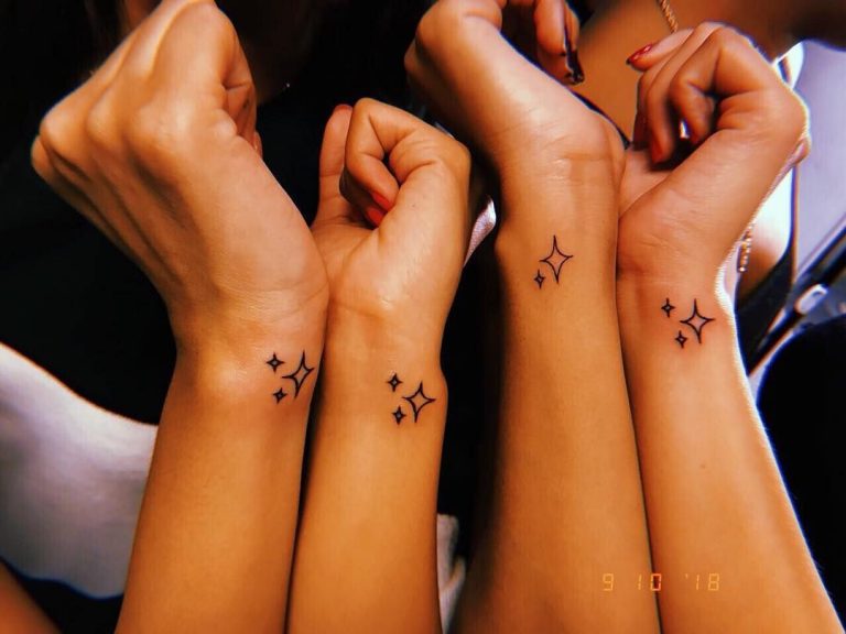 8. Friendship Symbol Tattoo with Names - wide 3
