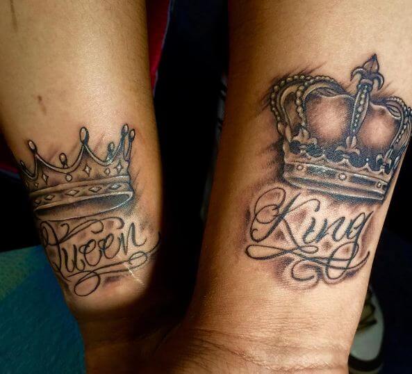 Outline King Crown Tattoo Stencil / You can get them on your wrist