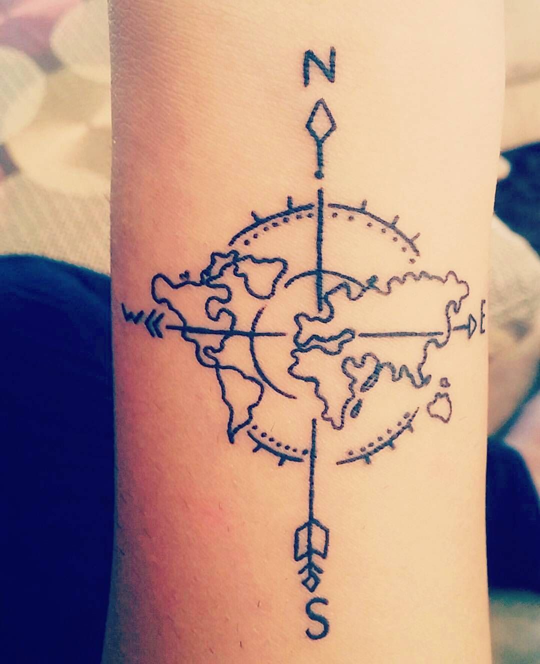 Nautical Pirate Map Tattoos (173)