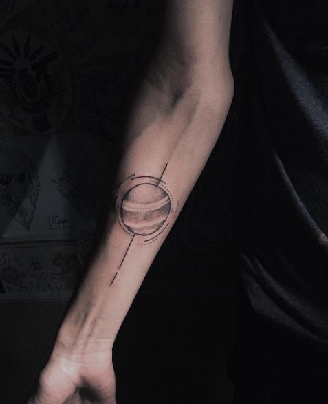 50+ Best Planet Tattoos For Men (2020) Space, Galaxy, Universe ...