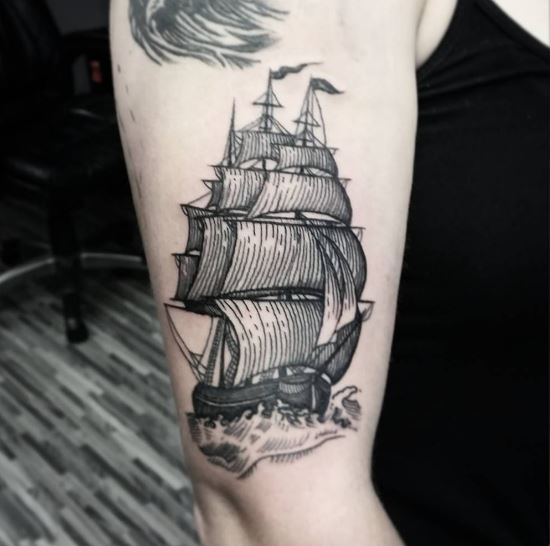 Conception de tatouages ​​de navire Portland
