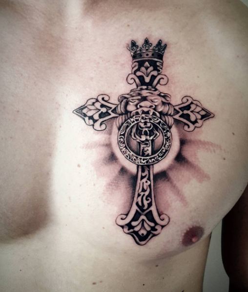 210+ Unique Cross Tattoos For Guys (2020) Celtic Designs On Arm, Back