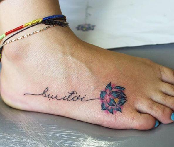 Simple Foot Tattoos