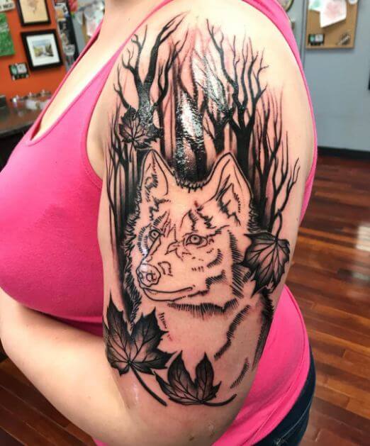 Simple Wolf Tattoos