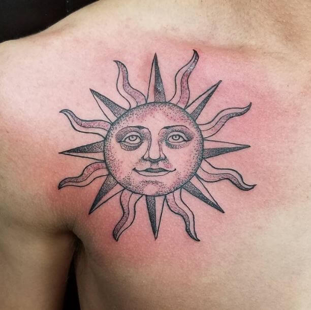 Sun God Tattoo Images