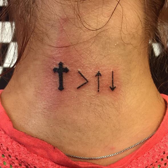 Christian Tattoo Design And Ideas For Neck