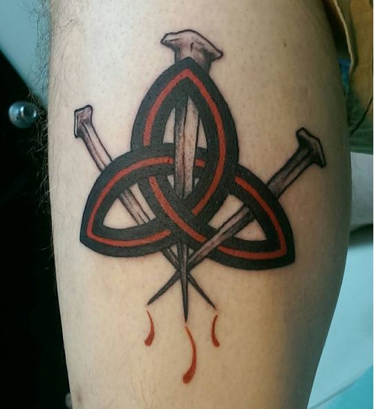 Trinity Knot Tattoo Design On Hands