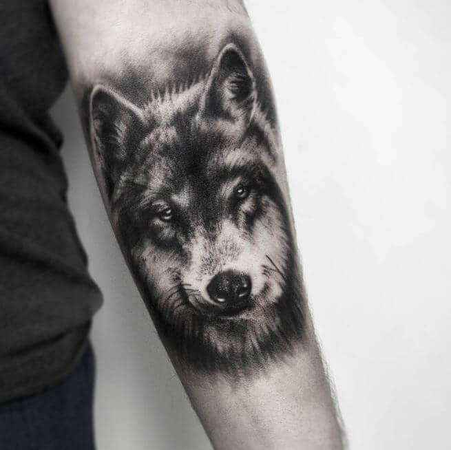Wolf Tattoos On Forearm