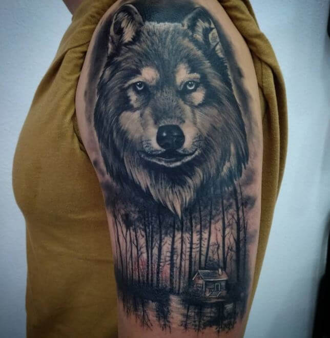 Alpha Wolf Tattoo