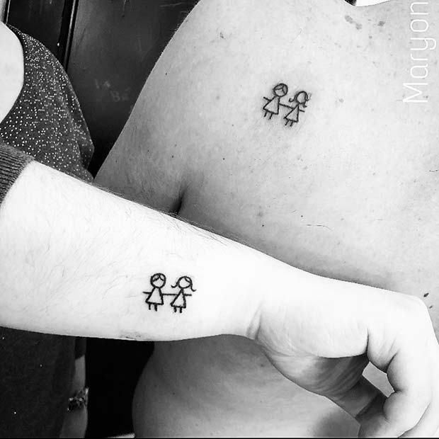 Brother and sister tattoo symbols
