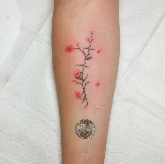 Cherry Blossom Arm Tattoos