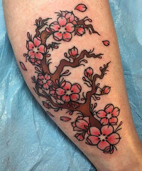 Cherry Blossom Tree Tattoos Designs
