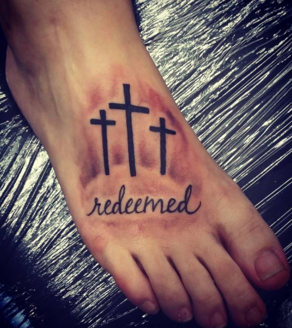 Christian Foot Tattoos