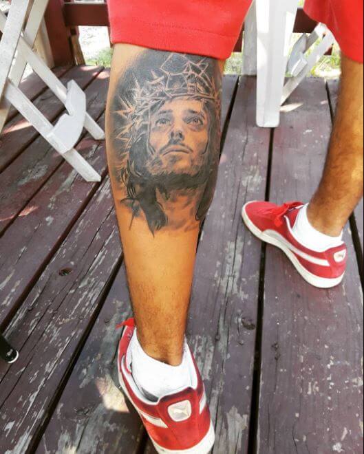 Christian Leg Tattoos