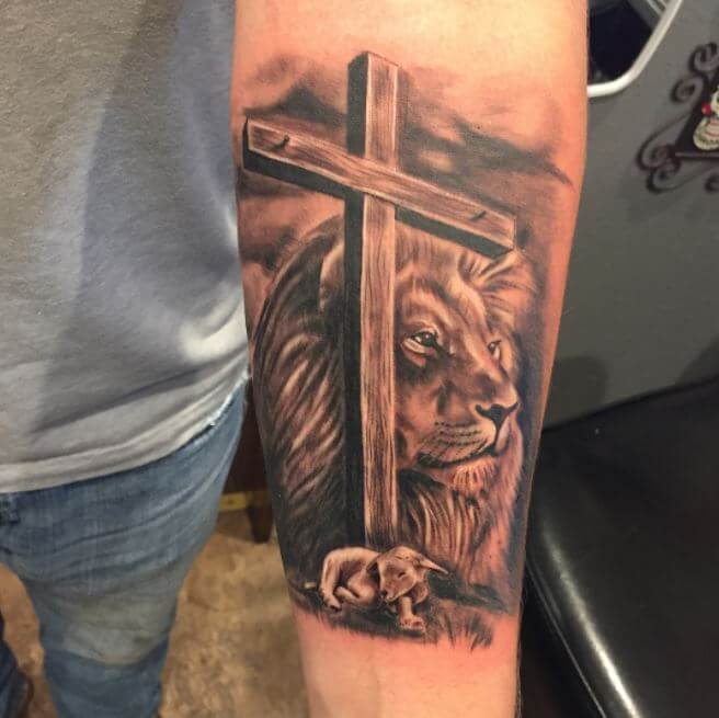 Christian Lion Tattoos