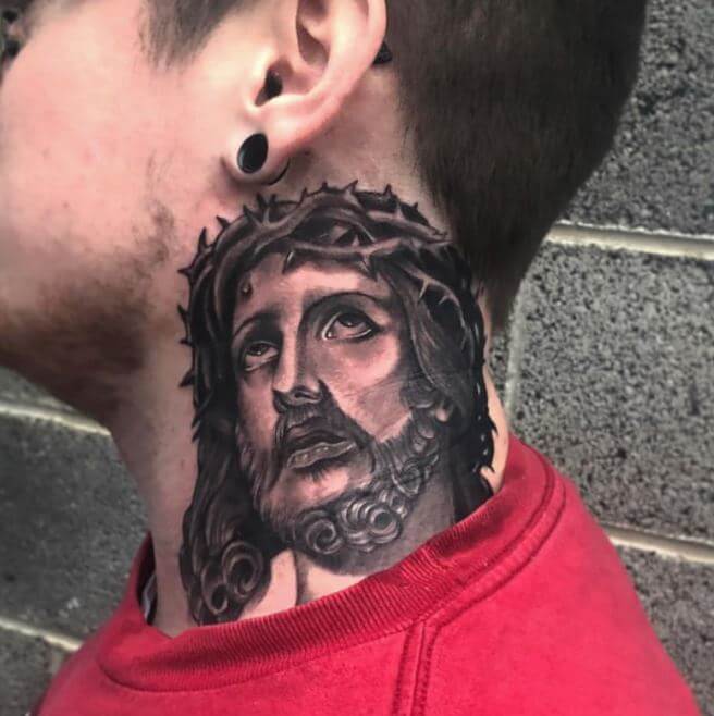 Christian Neck Tattoos