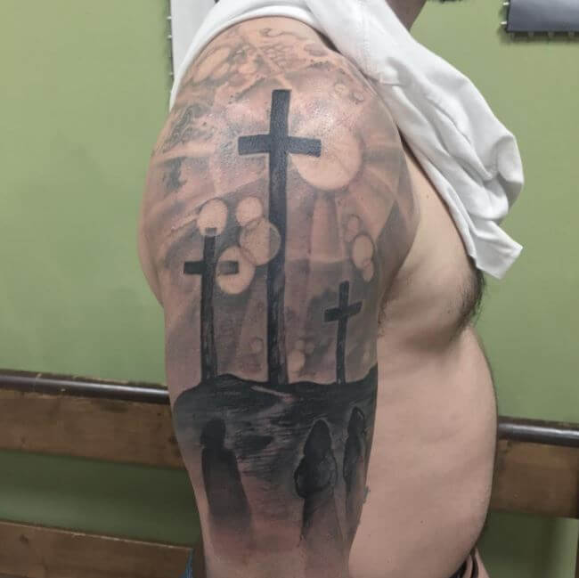Christian Three Cross Tattoos
