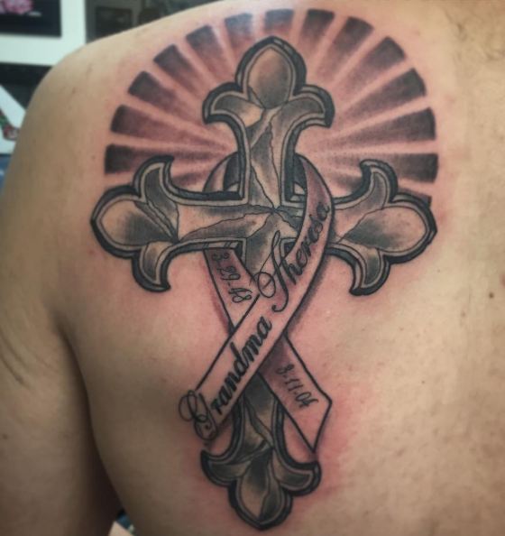 Cross Memorial Tattoos