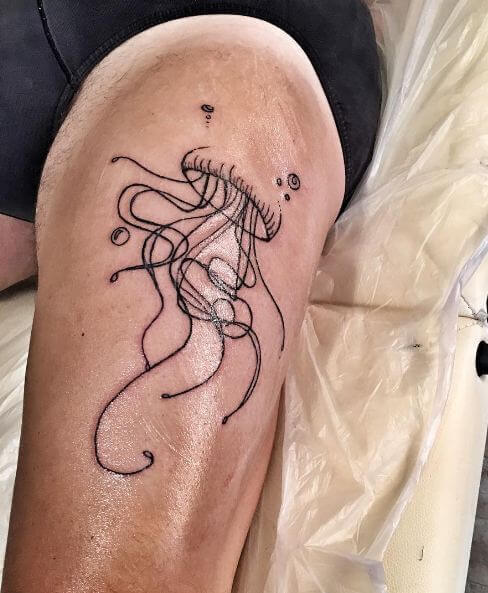 50+ Watercolor Jellyfish Tattoo Designs & Ideas (2020) Small Simple
