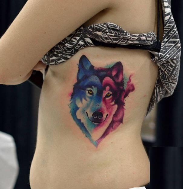 Girl Wolf Tattoo
