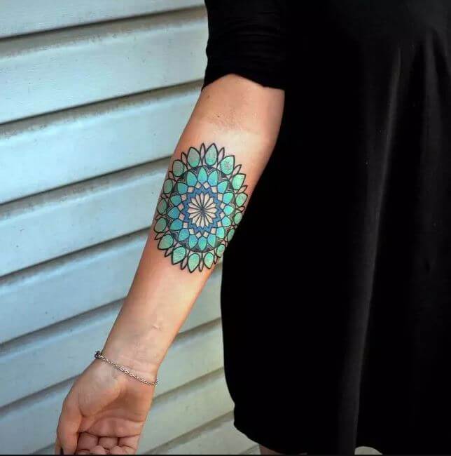 Mandala Cuff Tattoo