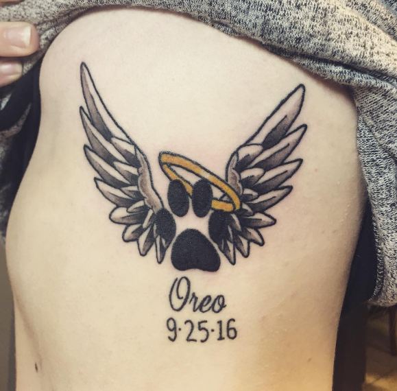 Memorial Tattoos Angel Wings