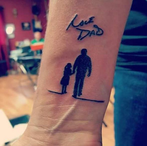 Memorial Tattoos For Daughter And Dad