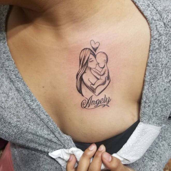 100 Best Mom Tattoos For Son  Daughter 2021 Mother Quotes  Designs