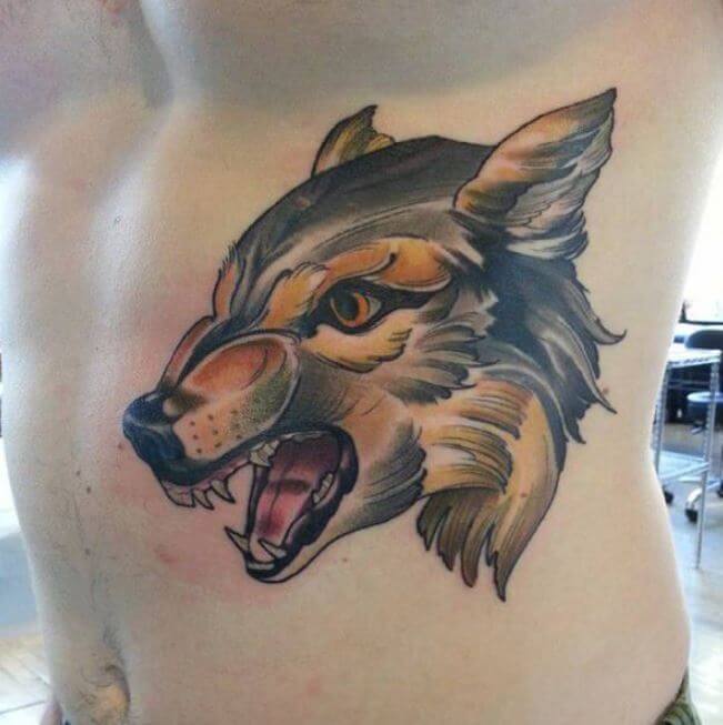 Nordic Wolf Tattoo