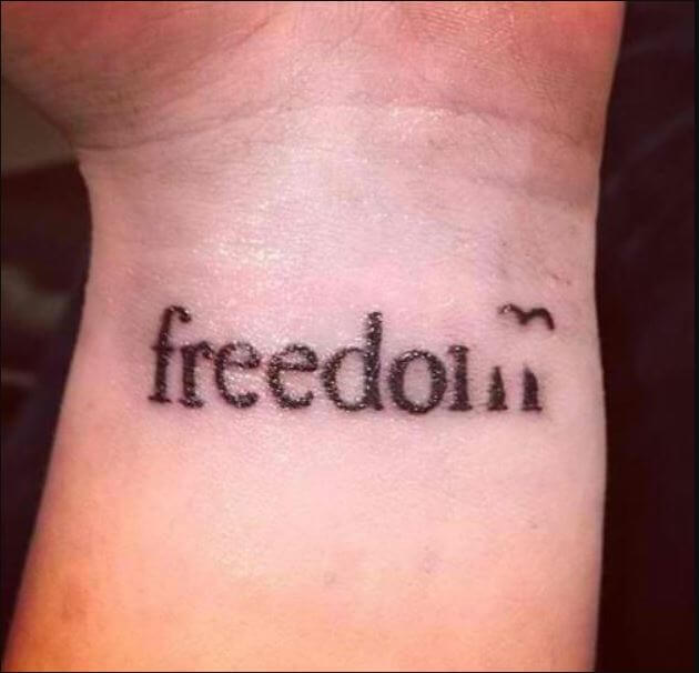 One Word Inspirational Tattoos