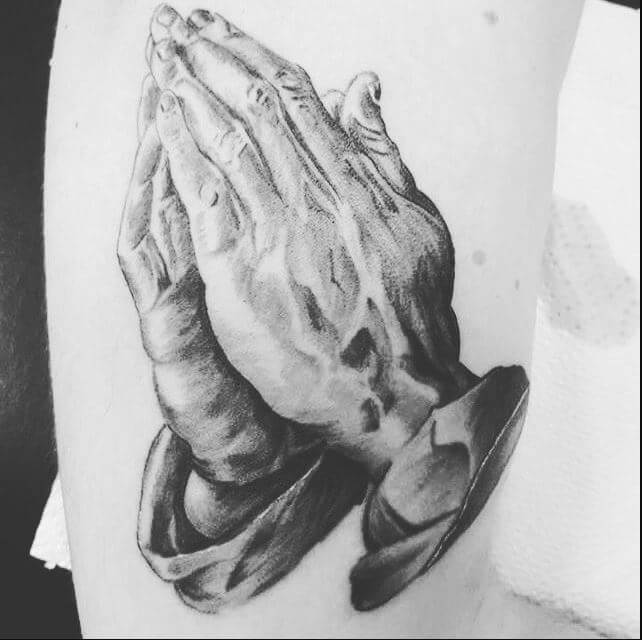 Praying Hand Christian Tattoos