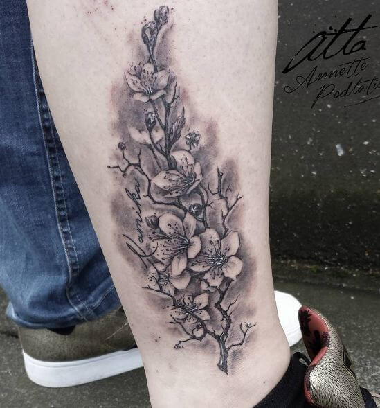 Small Cherry Blossom Tree Tattoos