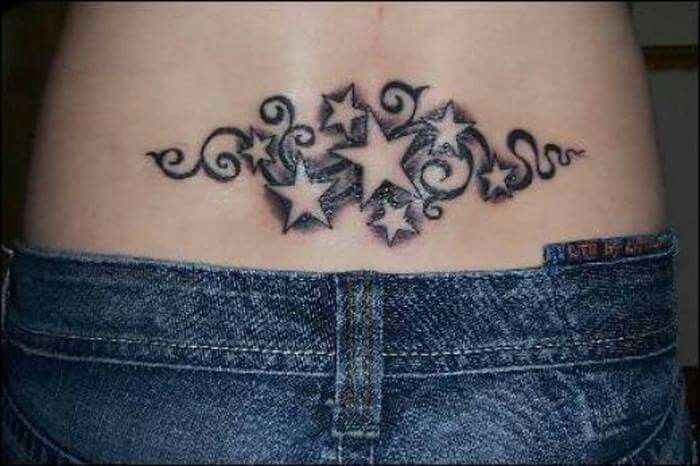 Tramp stamp tattoos are tattoos that are located on the lower back. 