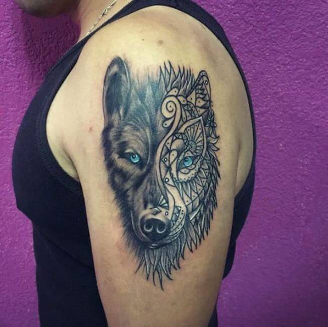 Wolf Tattoo For Men (1)
