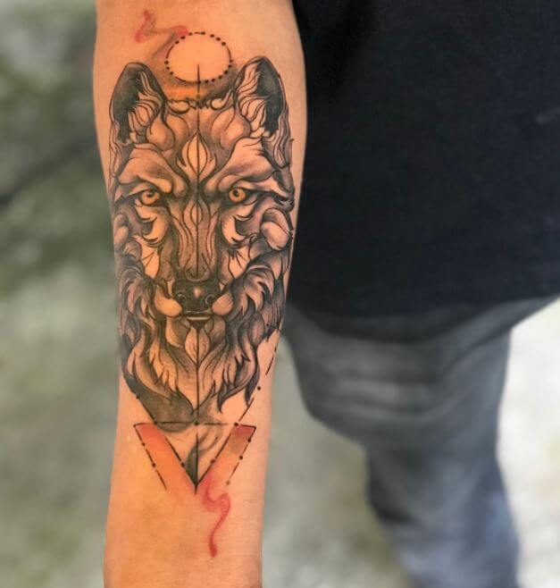 Wolf Tattoo Geometric