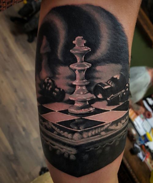 Šachová tetování Design na Pinterestu