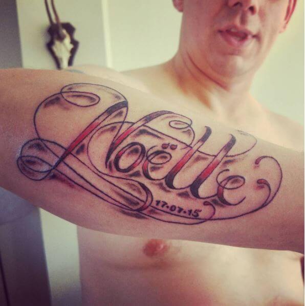 50 Name Tattoos For Men 21 Kids Wife Parents