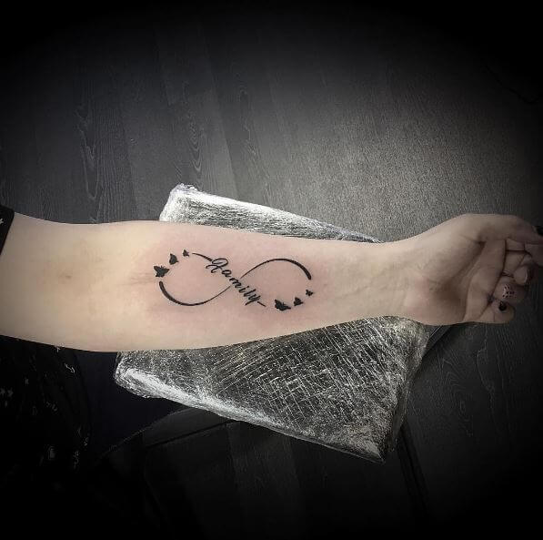 Beautiful Infinity Tattoos Designs On Forearms