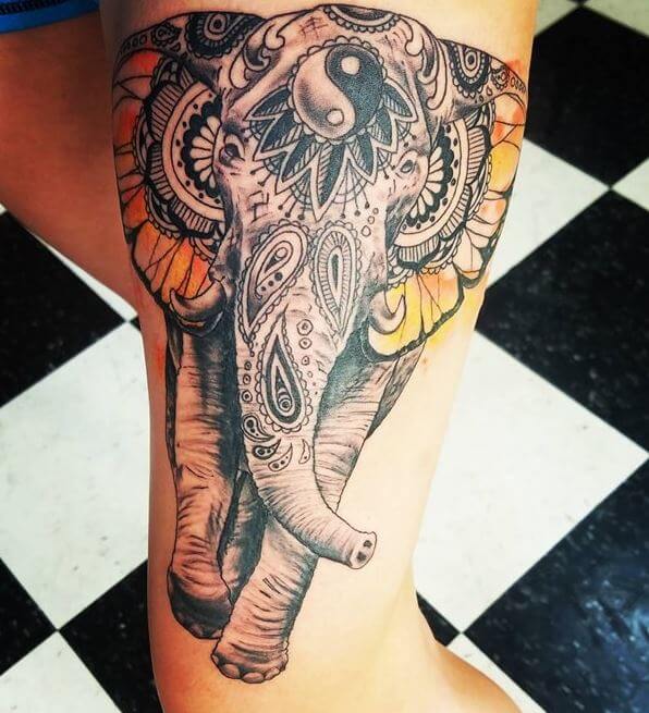 50 Geometric Elephant Tattoos Designs And Ideas 2021 With Meaning