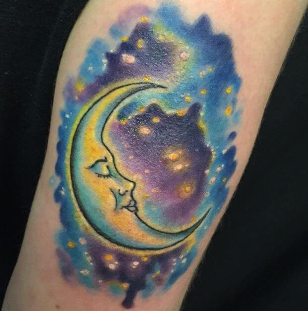 100 Best Moon  Tattoos  For Guys 2022 Phases With Meaning