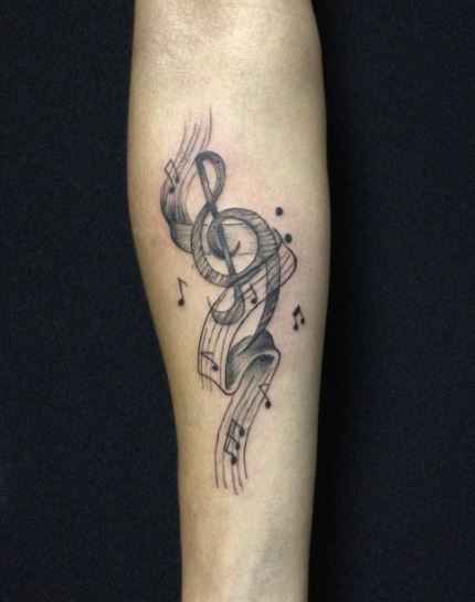 50 Cool Music Tattoos For Men 2021 Music Notes Ideas