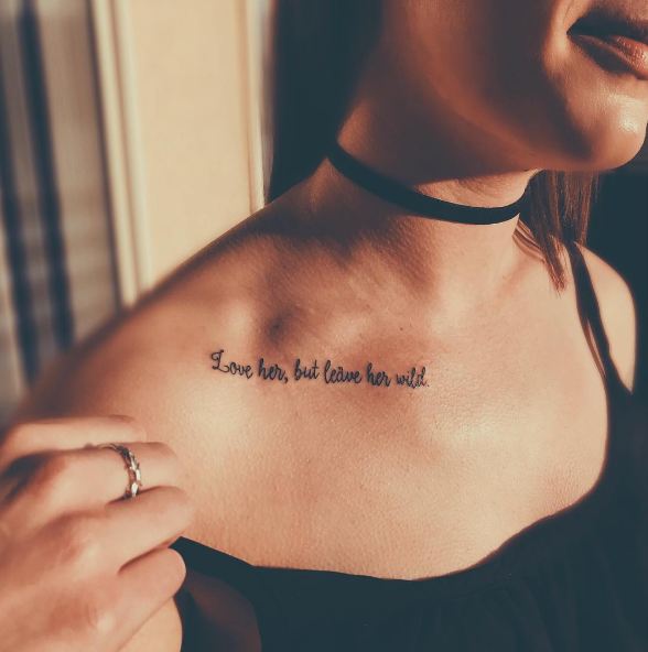  View 42 Collarbone Tattoo Meaning Cute Chest Tattoos For Females