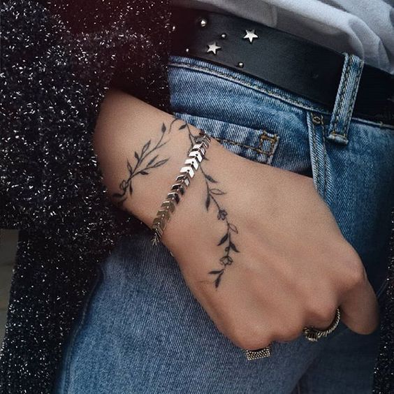 300 Small Wrist Tattoos Ideas for Girls 2021 Women Wristband Designs 