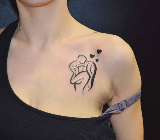 50 Cute Collar Bone Tattoos For Women 2021 