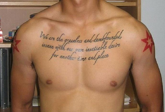 Chest Tattoo Quote